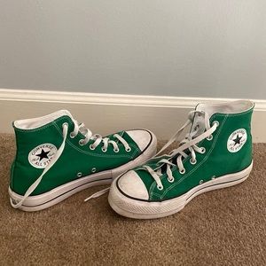 Kelly green high top platform converses!!!